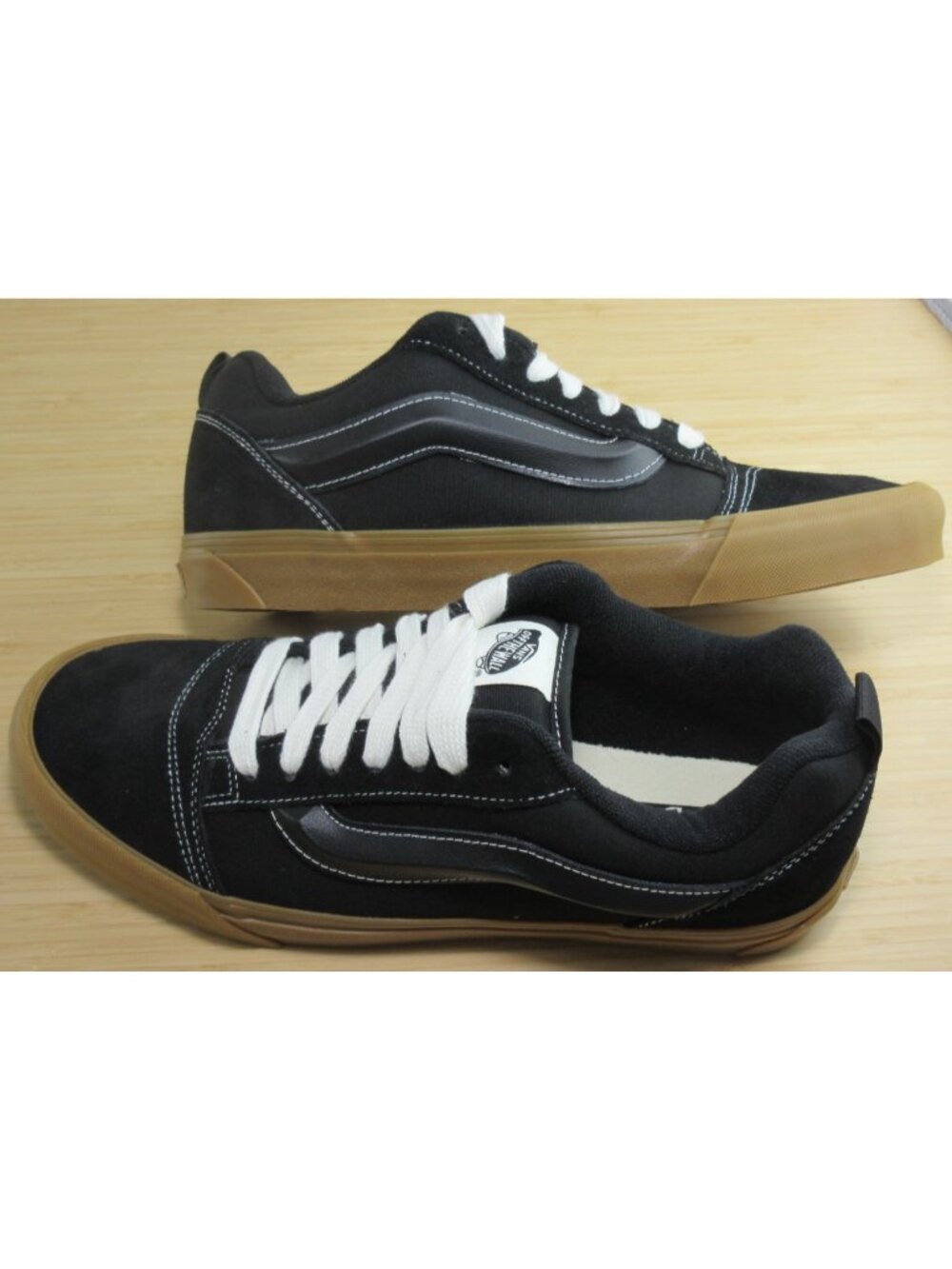 Vans Men's Knu Skool Gum Bottom Black Suede Canvas Skate Shoes Sneakers size 12 - Picture 7 of 7